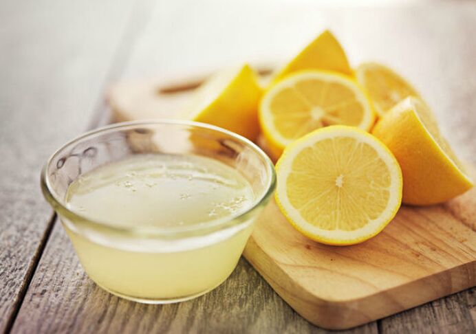 citron a ocet na plíseň nehtů